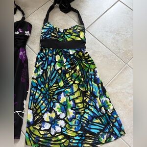 Vibrant Floral Halter Dress